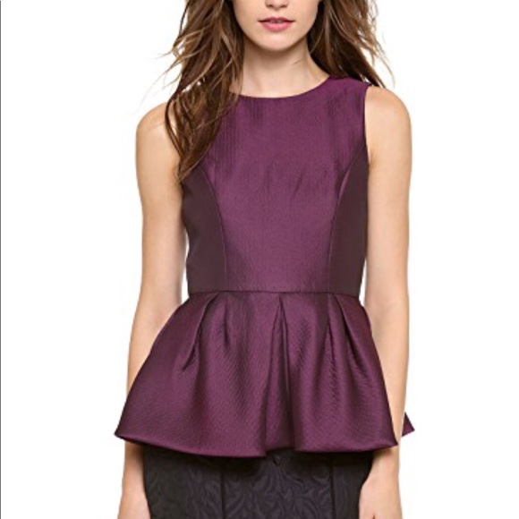 tibi peplum top